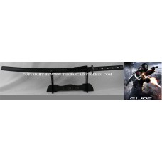39.5" G.I. Joe Retaliation Black Snake Eyes Ninja Katana Sword & Display Stand